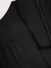 Elegancki kostium damski ze spodniami czarny – prosty fason z efektownym wiązaniem 39449