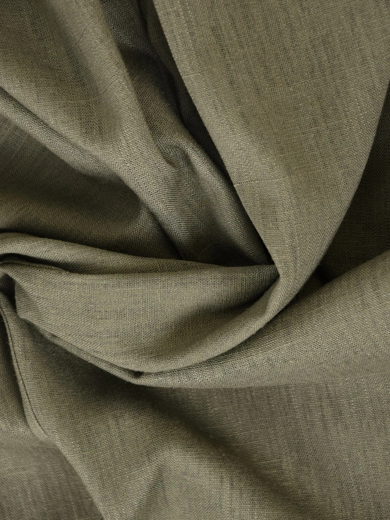 Eleganckie spodnie damskie khaki z prostą nogawką – elastyczny pas na gumce i wysmuklający fason 42004