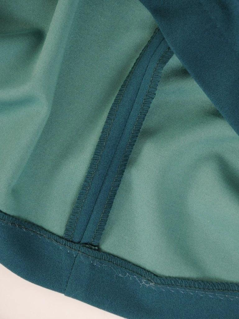 Elegancka butelkowa sukienka tuba do pracy – wysmuklające zaszewki i praktyczne kieszenie 27925
