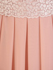 Rozkloszowana sukienka na wesele, kreacja z koronkowym topem 30433