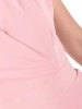 Elegancka sukienka wieczorowa maxi rozkloszowana brudny róż – kopertowy dekolt wysmuklający szyję 40353