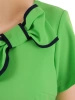 Zielona sukienka letnia midi z ozdobną kokardą – prosty fason podkreślający sylwetkę 35914