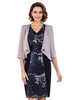 Elegancka sukienka z lekką narzutką 22279