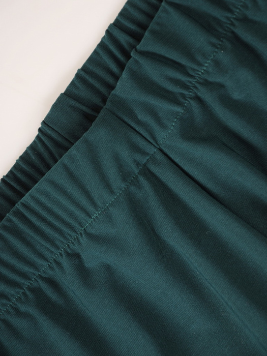 Zielona komplet damski z dzianiny, asymetryczna tunika ze spodniami 36136