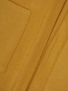 Elegancki sweter damski rozpinany musztardowy – prosty fason z dekoltem w serek na chłodne dni 38913