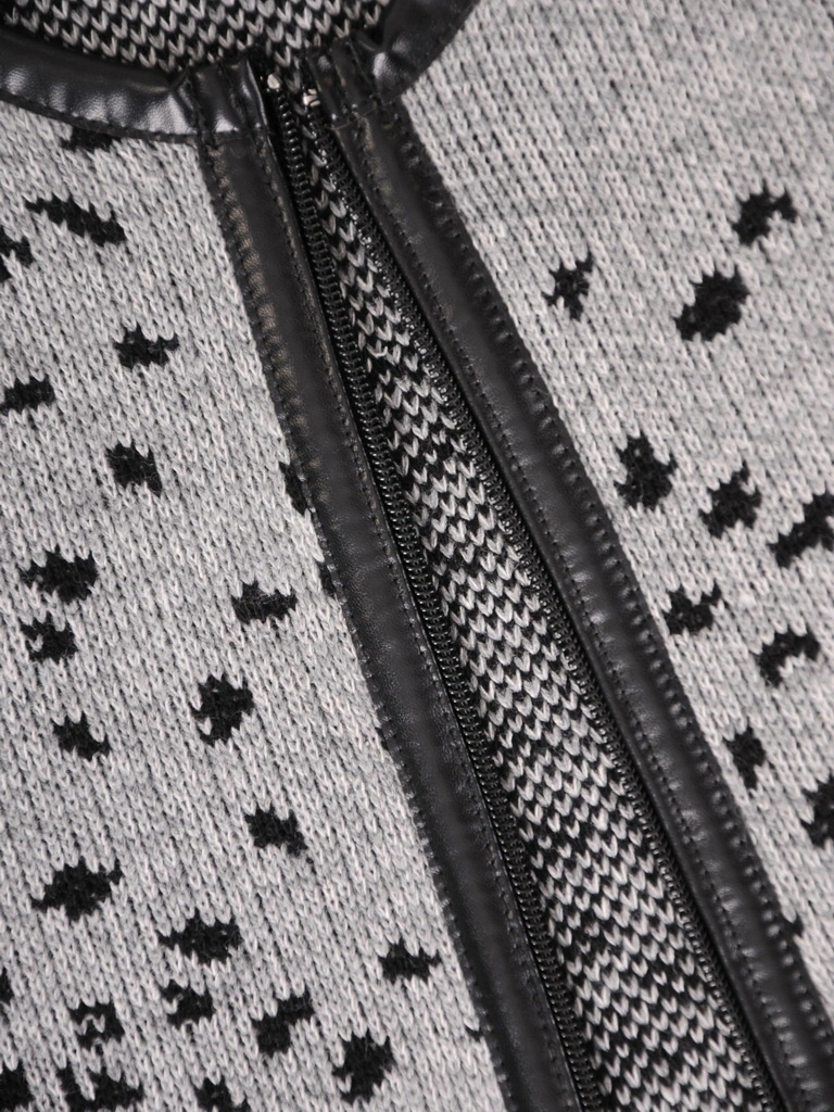 Elegancki sweter damski rozpinany na zamek – prosty krój tuszujący niedoskonałości sylwetki 38958