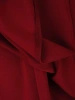 Elegancka dzianinowa sukienka trapezowa bordo – wysmuklający krój midi z dekoltem w serek 18118