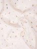 Elegancka bluzka wizytowa biała ze złotym motywem – prosty fason z ozdobnym dekoltem 41111