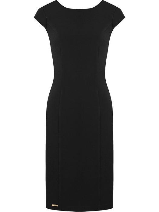 Klasyczna sukienka z ozdobnym suwakiem na plecach Iwitta IV.