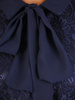 Sukienka na wesele, elegancka kreacja z granatowej koronki, plus size 27372