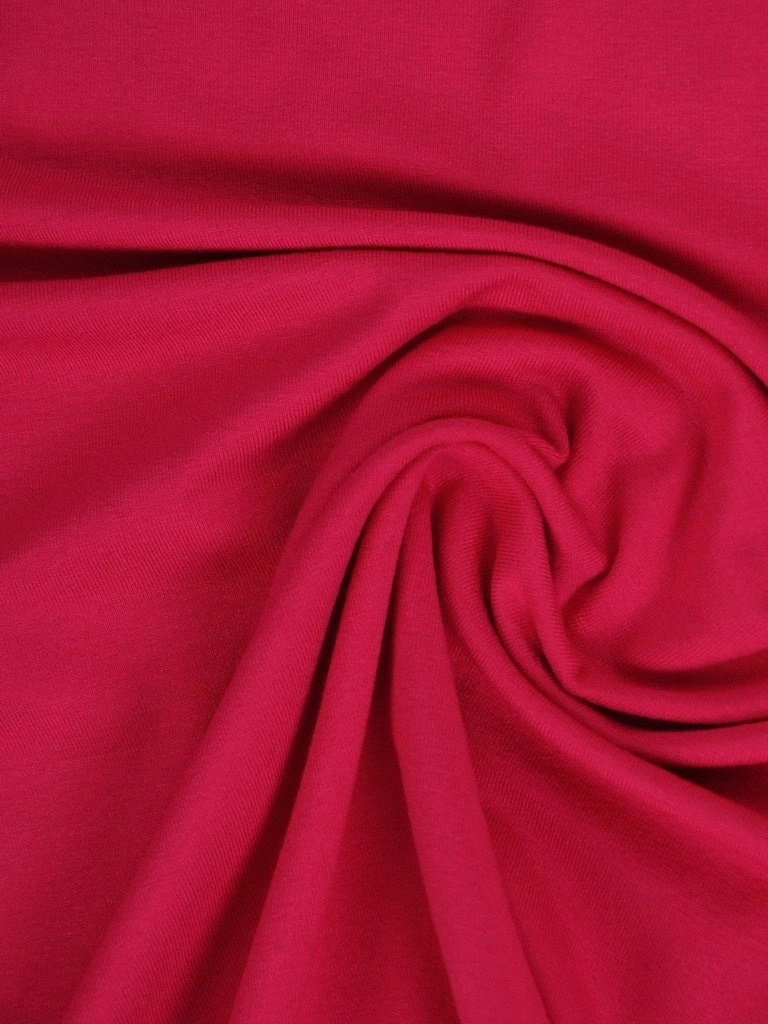 Elegancka bluzka wizytowa z wiskozy w odcieniu fuksji – prosta linia z ozdobnym dekoltem 11167