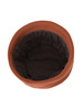 Stylowy kapelusz damski cloche w kolorze rudym – ocieplana podszewka i regulacja obwodu 42443
