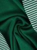Elegancki sweter damski w paski z narzutką – prosty fason idealny na chłodne dni 38910