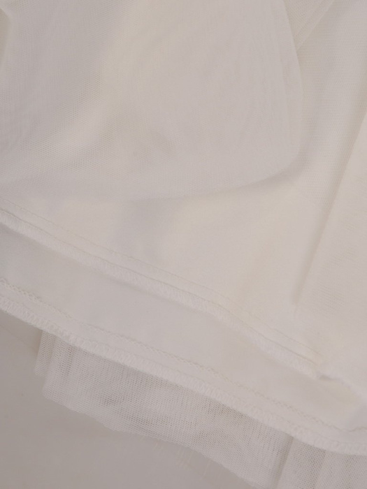 Biała tiulowa spódnica 24892