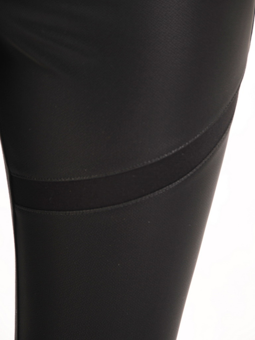 Czarne, elastyczne legginsy damskie 33000