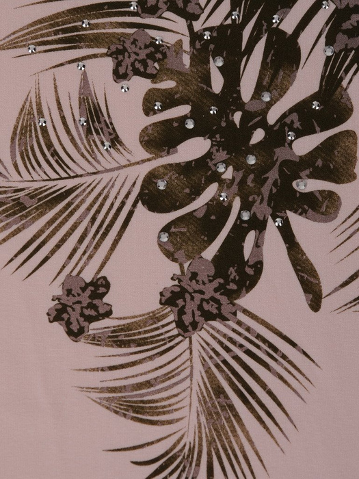 Modna bluzka z połyskującym wzorem 18015.