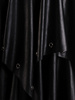 Asymetryczna spódnica ze skórzanej tkaniny 24378