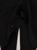 Czarna sukienka z rozszerzanymi, koronkowymi rękawami 19170