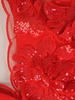 Czerwona suknia maxi, wieczorowa kreacja zdobiona cekinami 30589