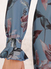 Ołówkowa sukienka z tkaniny, kreacja w jesiennym wzorze 27384