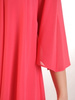 Sukienka wyjściowa, różowa kreacja w asymetrycznym fasonie 32642