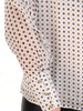 Szyfonowa bluzka damska w kontrastowy wzorek 32329