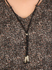 Szyfonowa bluzka damska z ozdobnym dekoltem 32348