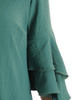 Zielona sukienka z kreszowanej tkaniny 33322